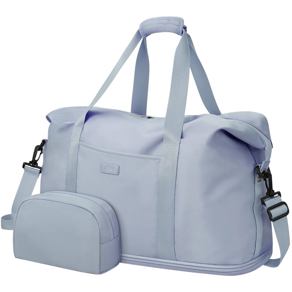 Expandable Travel Duffle Bag, Waterproof Weekender Overnight Bags for Women Men